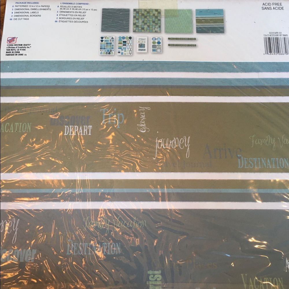 TRAVEL THEMED Dimensional Sticker Scrapbook Kit! - Picture 2 of 8